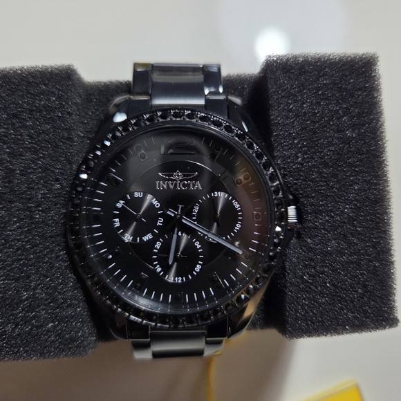 Invicta Midnight Black Multifunction Watch